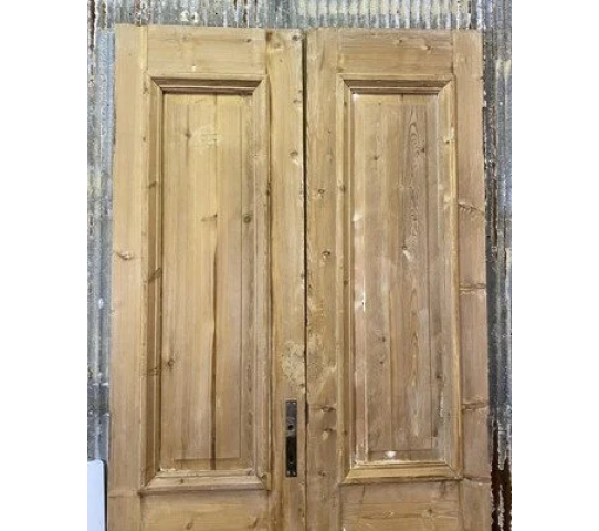 Antique French Double Doors (43x95) Thick Molding European Doors B72, 5.png