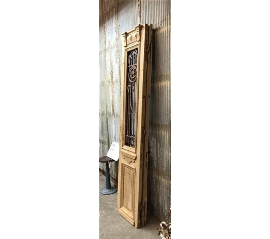 Antique French Double Doors (41x96) Wood Iron Doors, European Doors D34 7.png