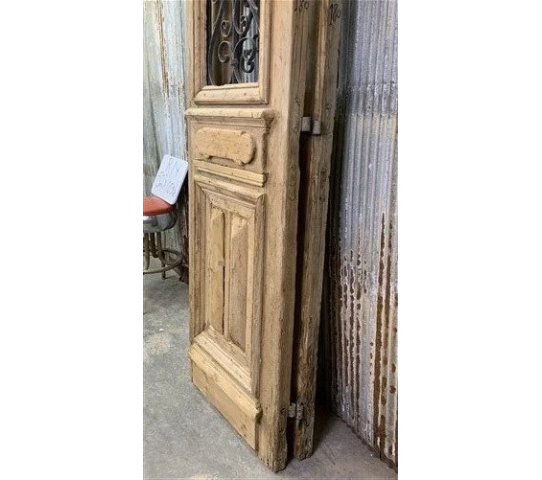 Antique French Double Doors (52x103.5) Iron Wood Doors, European Doors, R14.png